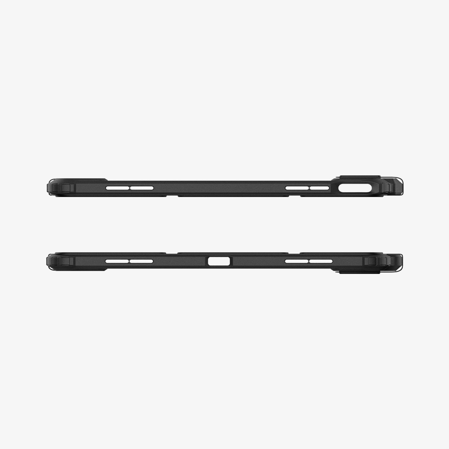 ACS07674 - iPad Air 12.9-inch Case Ultra Hybrid Pro in Black showing the top and bottom