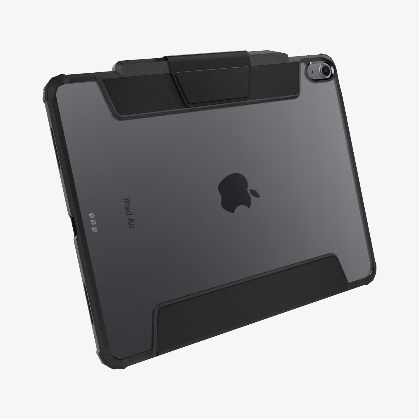 ACS07674 - iPad Air 12.9-inch Case Ultra Hybrid Pro in Black showing the back and bottom