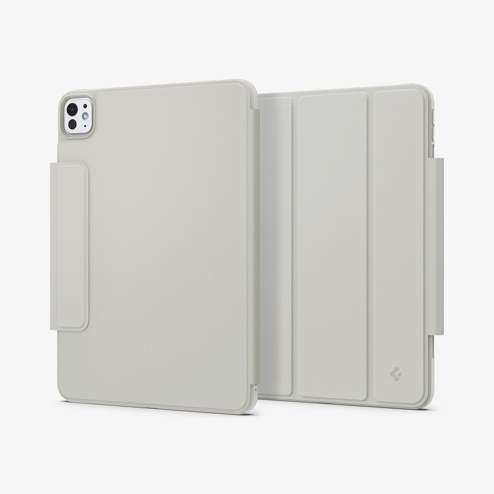 ACS08490 - iPad Pro 11-inch (2024) Case Air Skin Pro OneTap in Gray showing the front, back and partial side