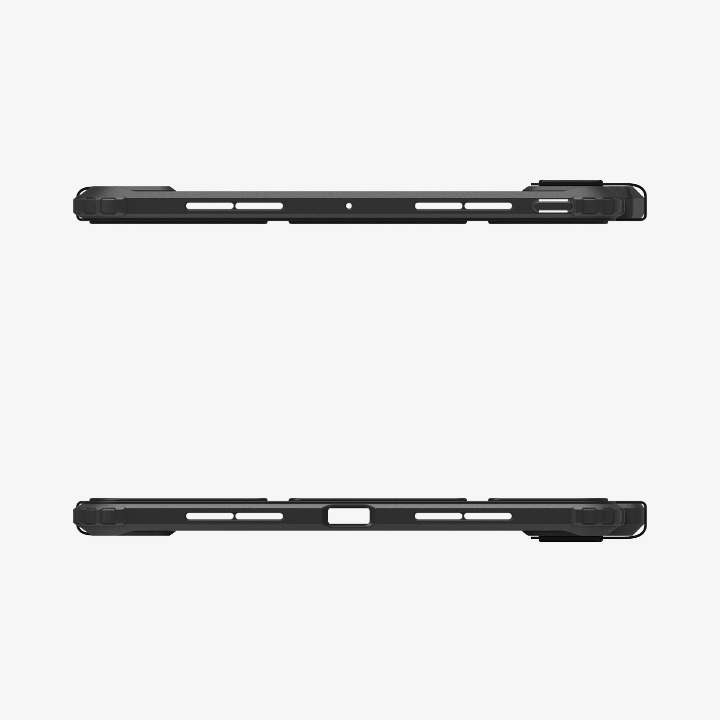 ACS07760 - iPad Pro 11-inch Case Ultra Hybrid Pro in Black showing the top and bottom