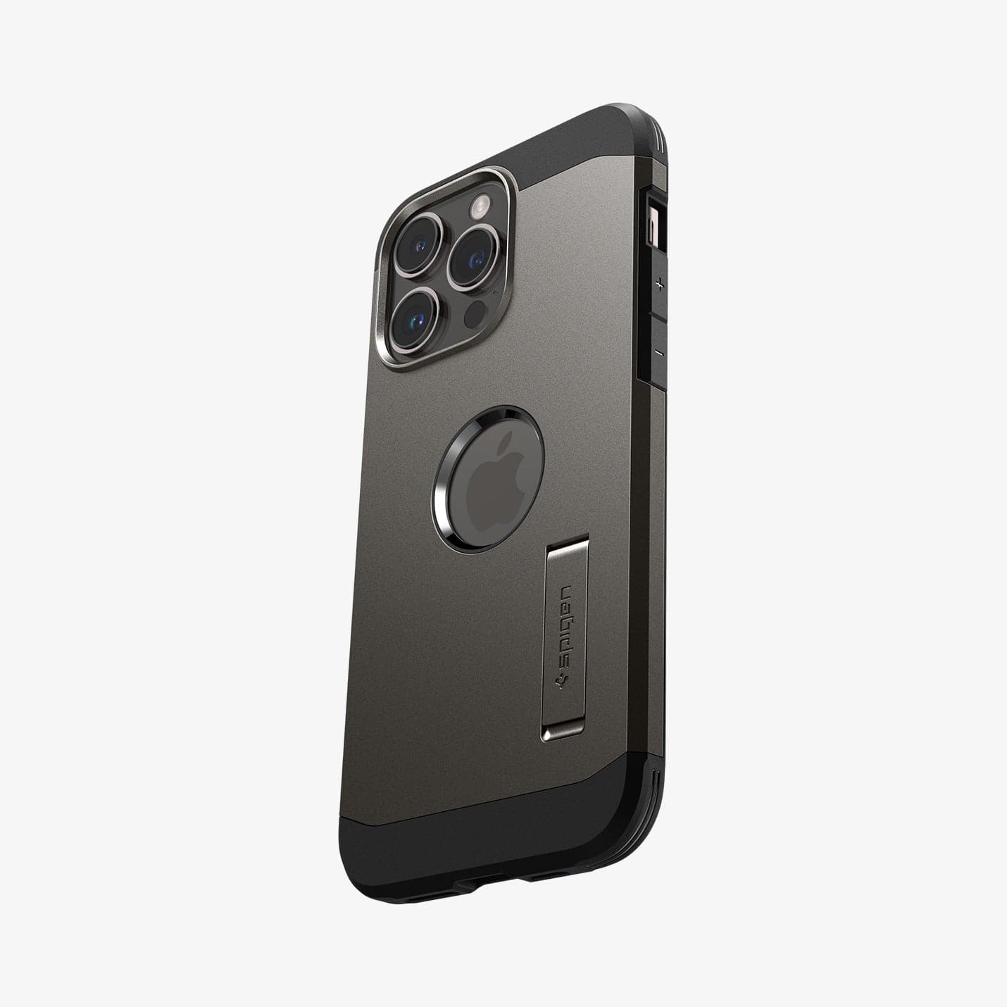 ACS04839 - iPhone 14 Pro Max Case Tough Armor (MagFit) in gunmetal showing the back and partial side
