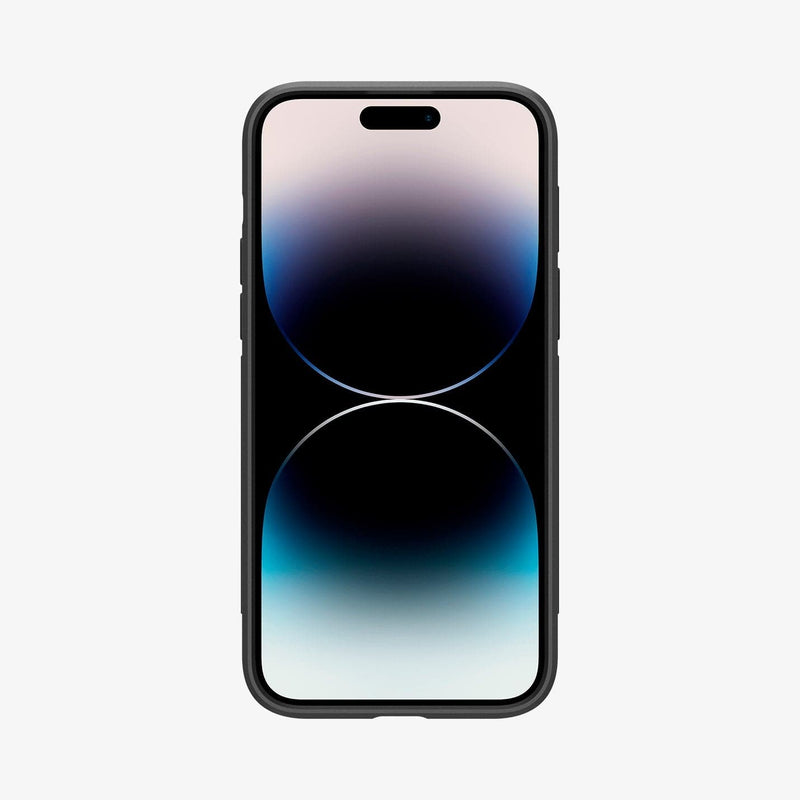 ACS04998 - iPhone 14 Pro Case Cryo Armor in matte black showing the front