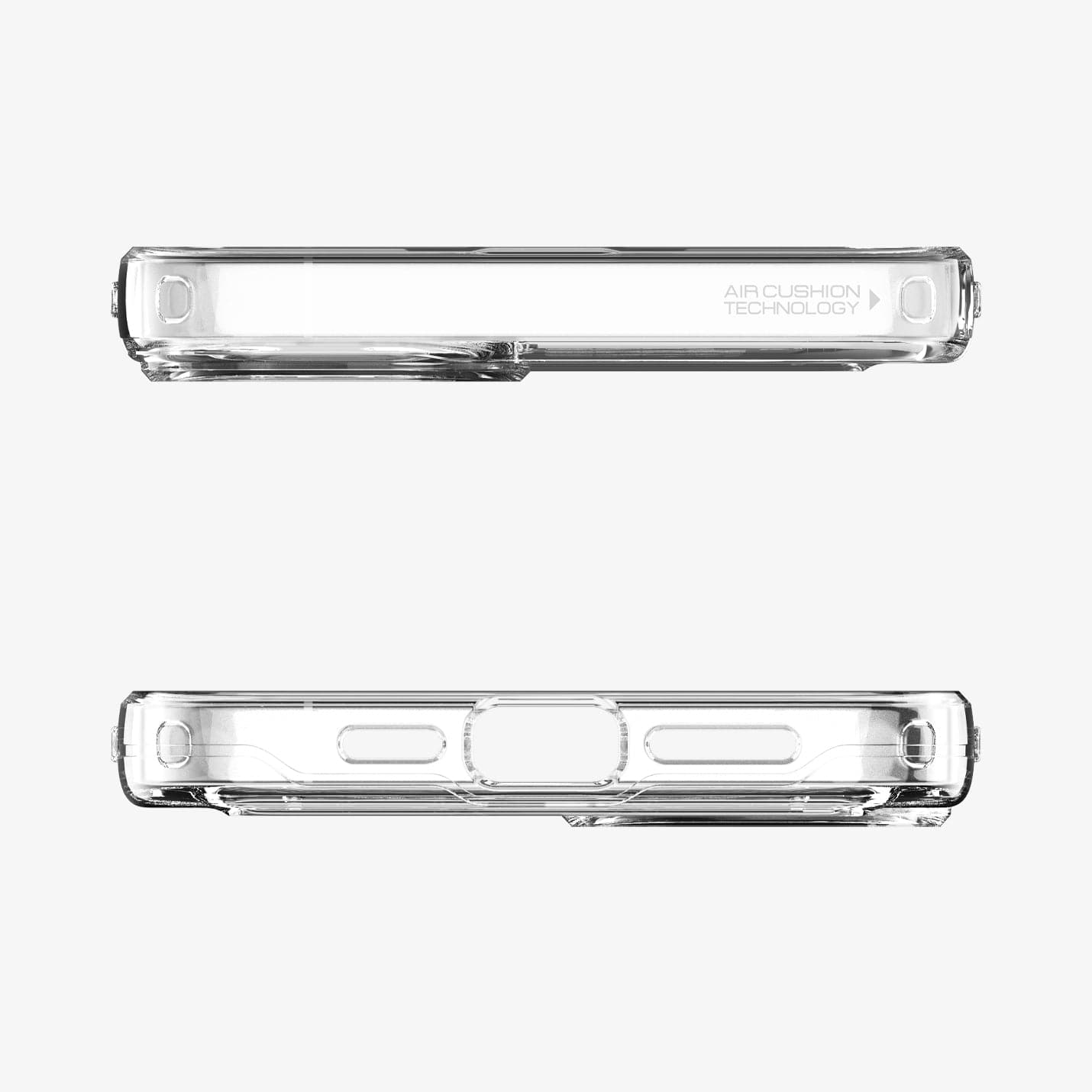 ACS04660 - iPhone 14 Plus Case Slim Armor Essential S (MagFit) in white showing the top and bottom with precise cutouts