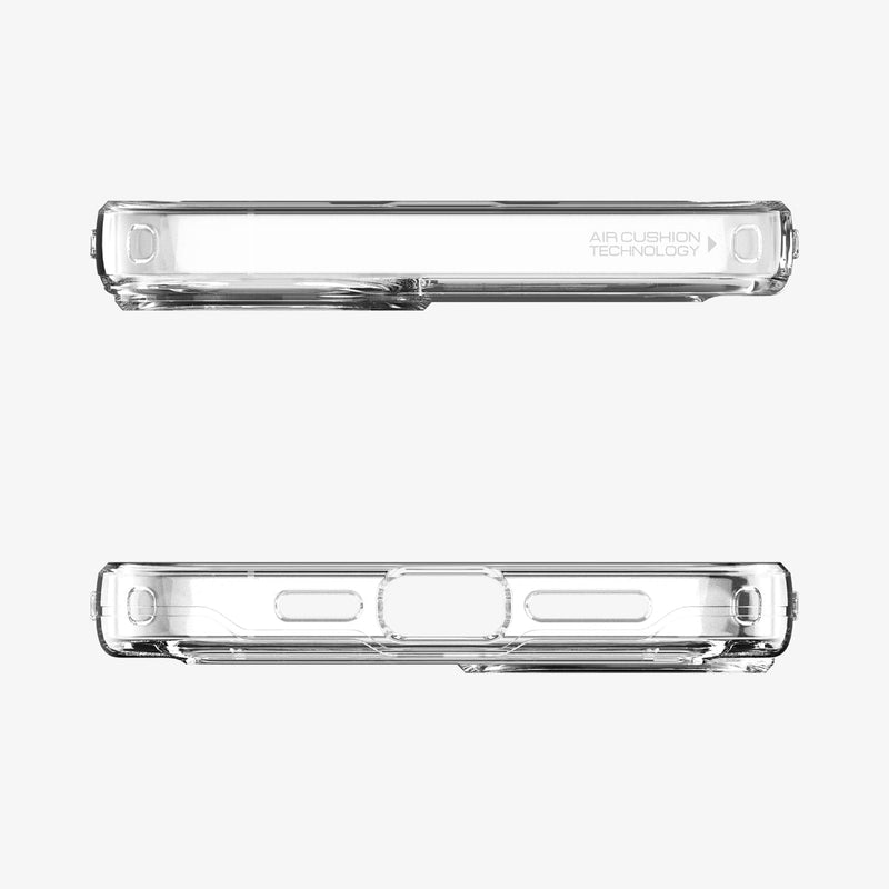 ACS04660 - iPhone 14 Plus Case Slim Armor Essential S (MagFit) in white showing the top and bottom with precise cutouts