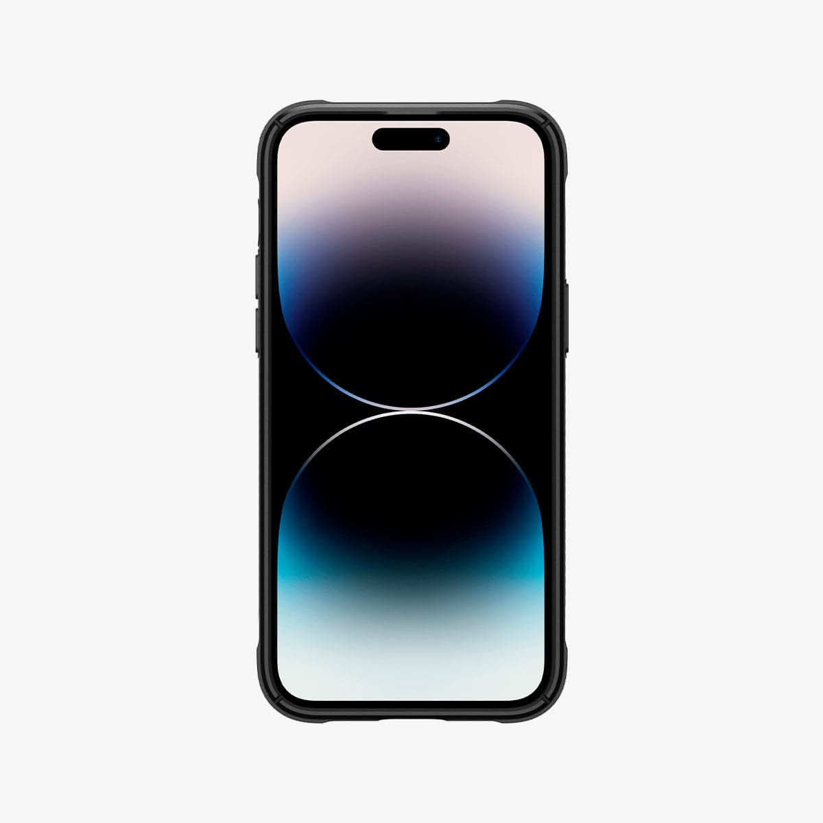 ACS04956 - iPhone 14 Pro Case Rugged Armor (MagFit) in matte black showing the front