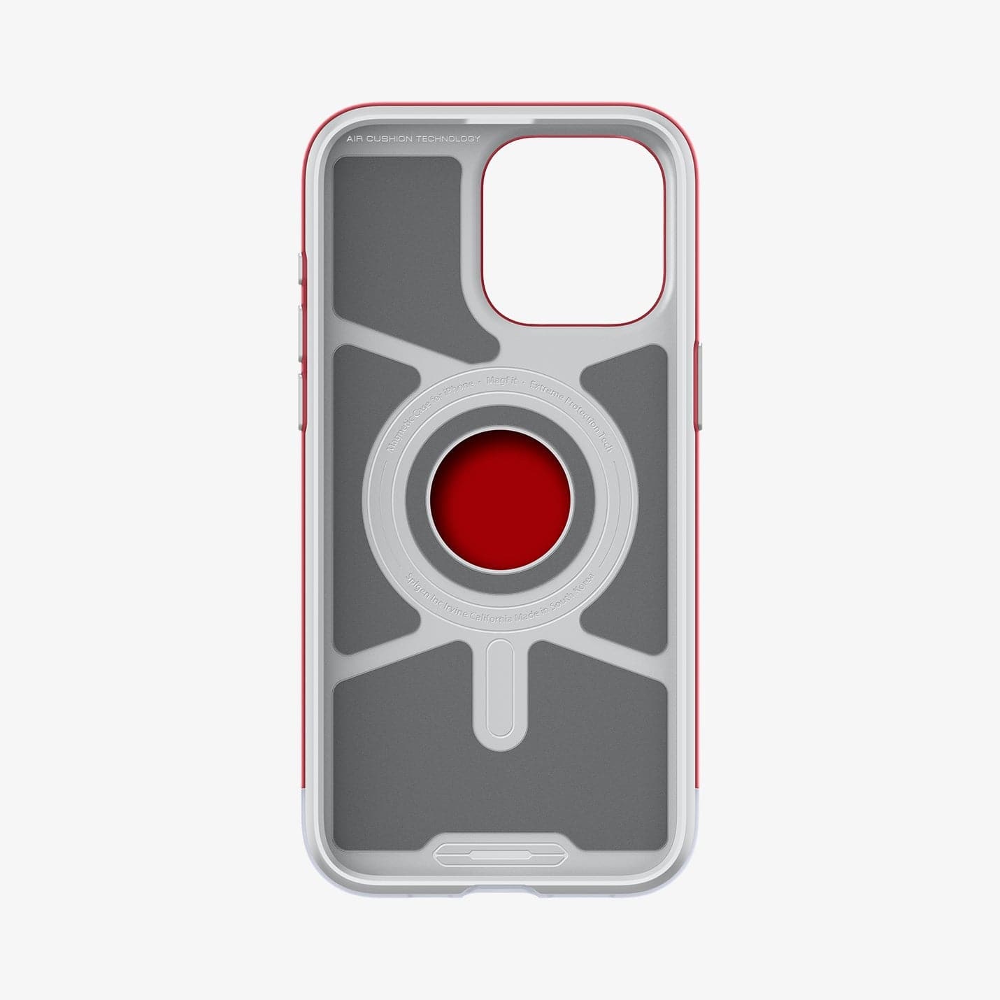 ACS06744 - iPhone 15 Pro Case Classic C1 (MagFit) in ruby showing the inside of case