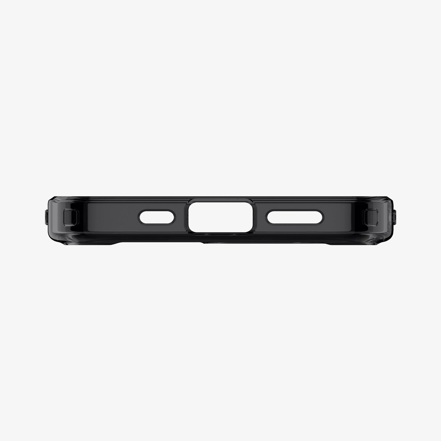ACS09141 - iPhone 16e Case Ultra Hybrid Zero One (MagFit) in Zero One showing the bottom