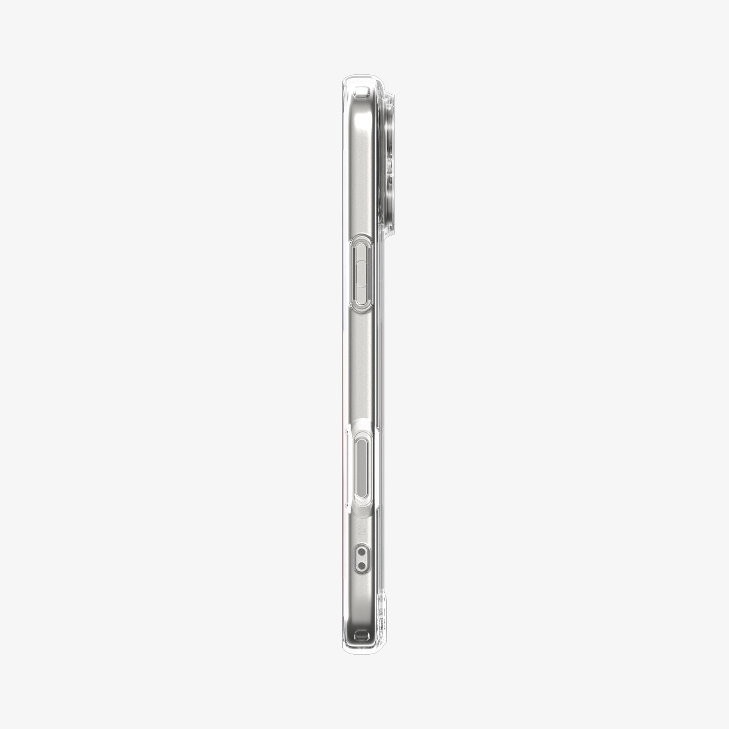 ACS10033 - iPhone 17 Pro Max Ultra Hybrid in Crystal Clear showing the side