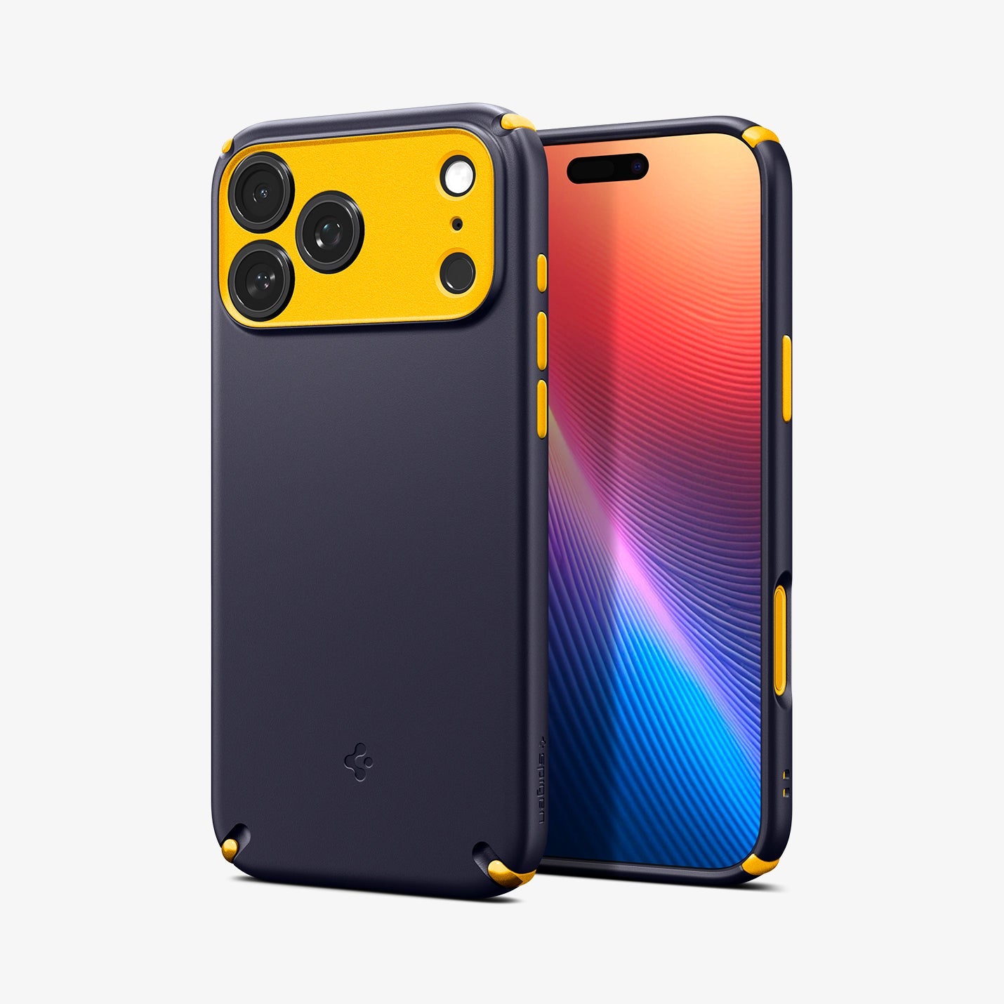 ACS09607 - iPhone 17 Pro Max Nano Pop Hybrid (MagFit) in Blueberry Navy showing the back and front