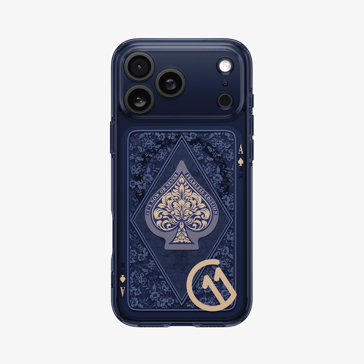ACS10409 - iPhone 17 Pro Max Series Case c11 Fearless Edition (MagFit) showing the back in black device
