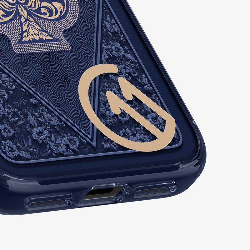 ACS10409 - iPhone 17 Pro Max Series Case c11 Fearless Edition (MagFit) showing the back zoomed in on c11 logo