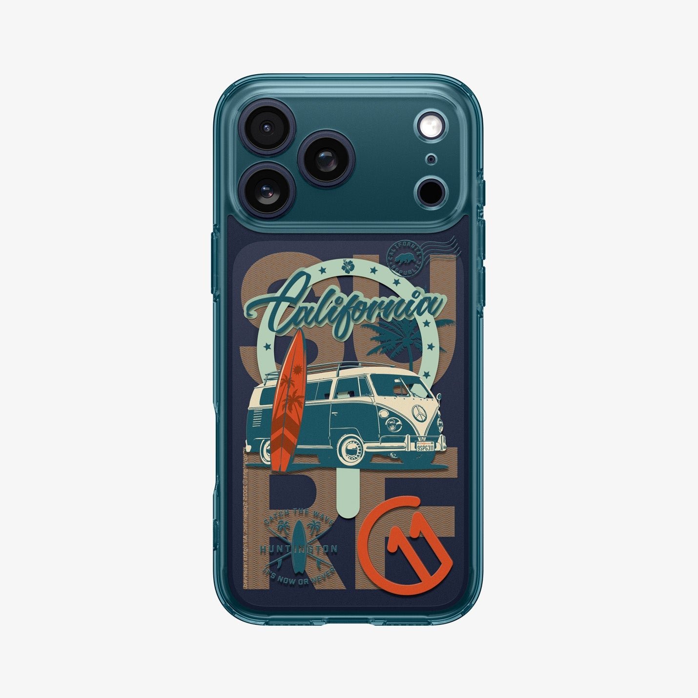 ACS10170 - iPhone 17 Pro Series Case c11 Series Huntington Edition (MagFit) showing the back in black device
