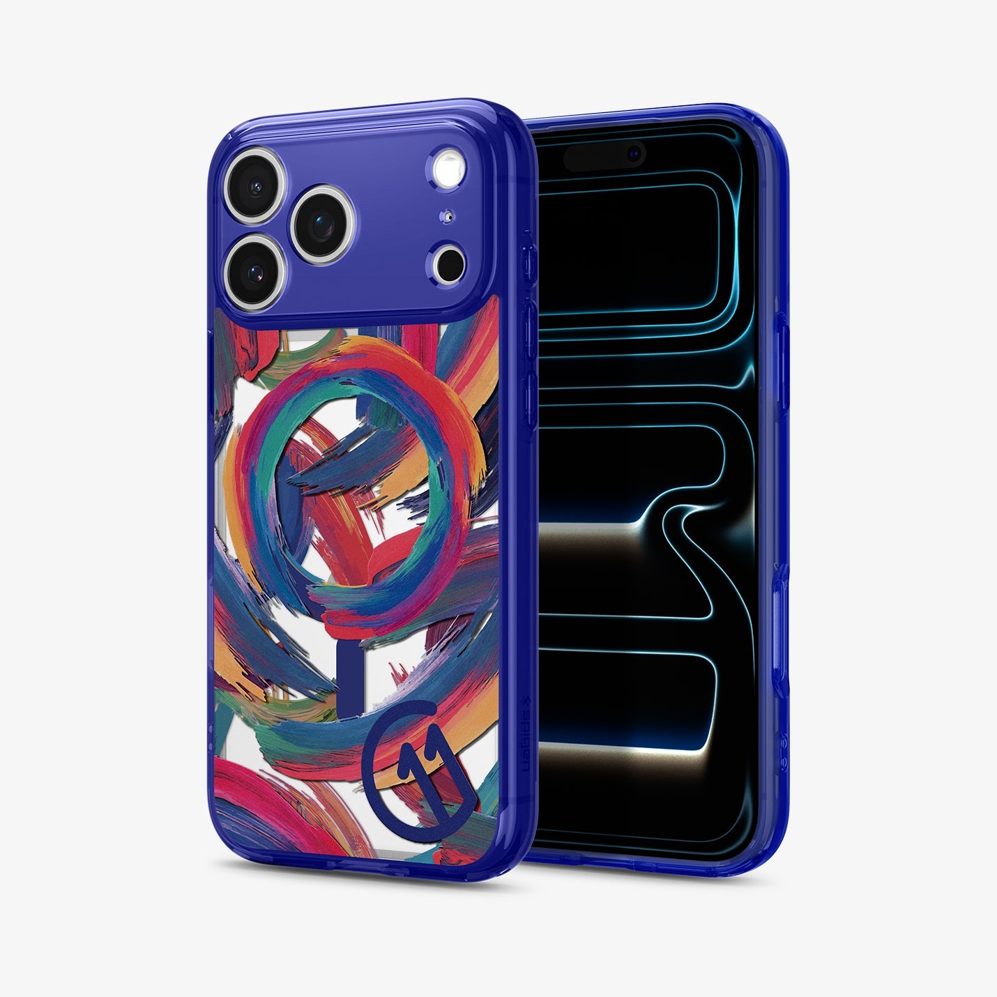 ACS11391 - iPhone 17 Series C11 Palette case showing angled front and back view with camera area