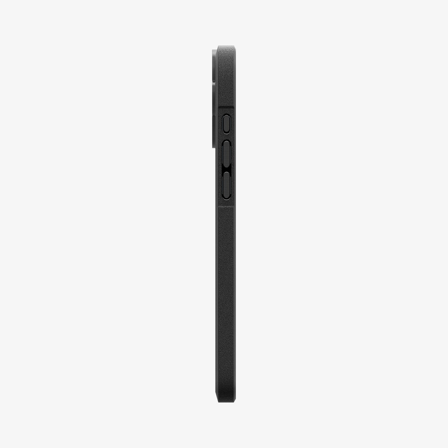 ACS08090 - iPhone 16 Plus Case Core Armor in Matte Black showing the side with volume buttons