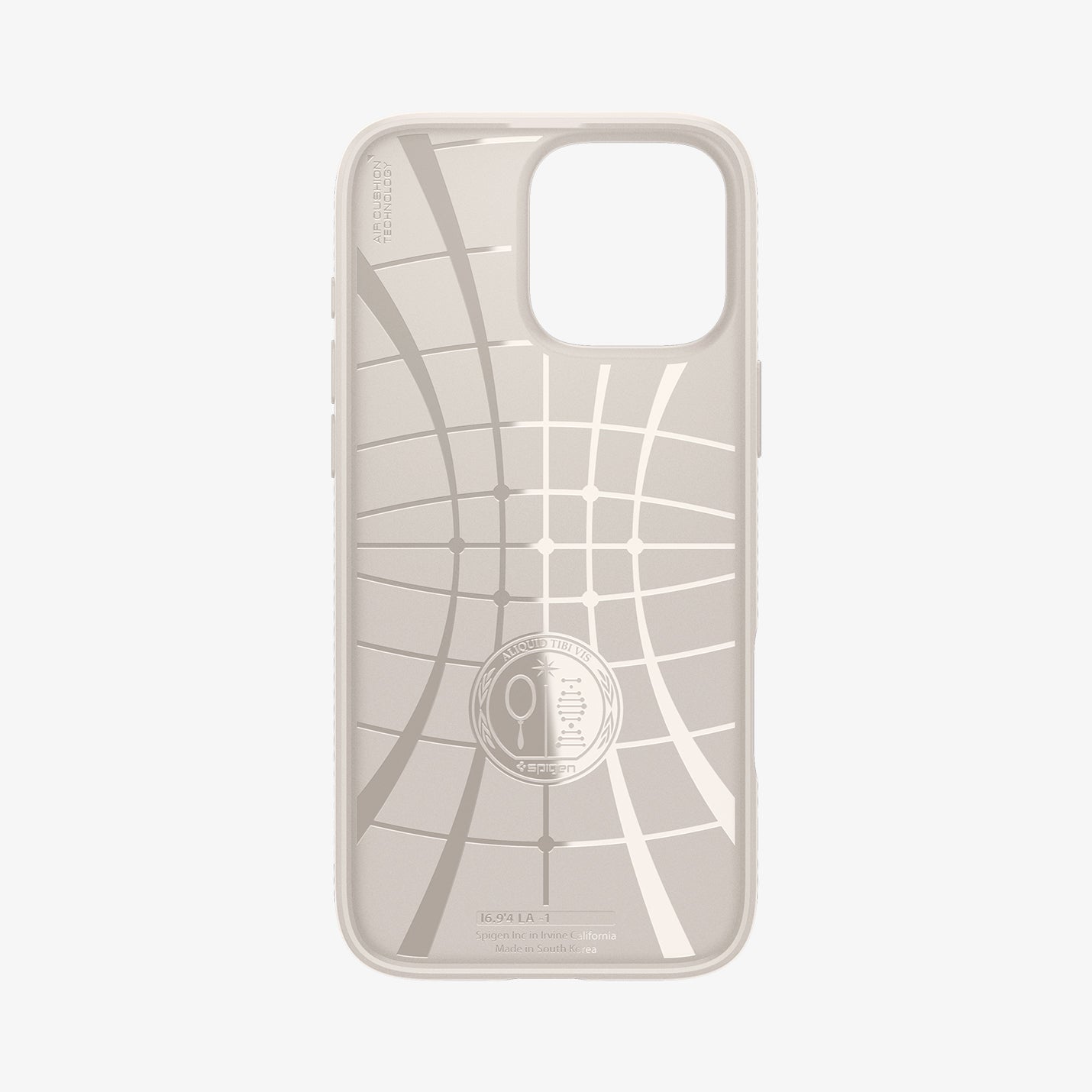 ACS07991 - iPhone 16 Pro Max Case Liquid Air in Natural Titanium showing the inner case
