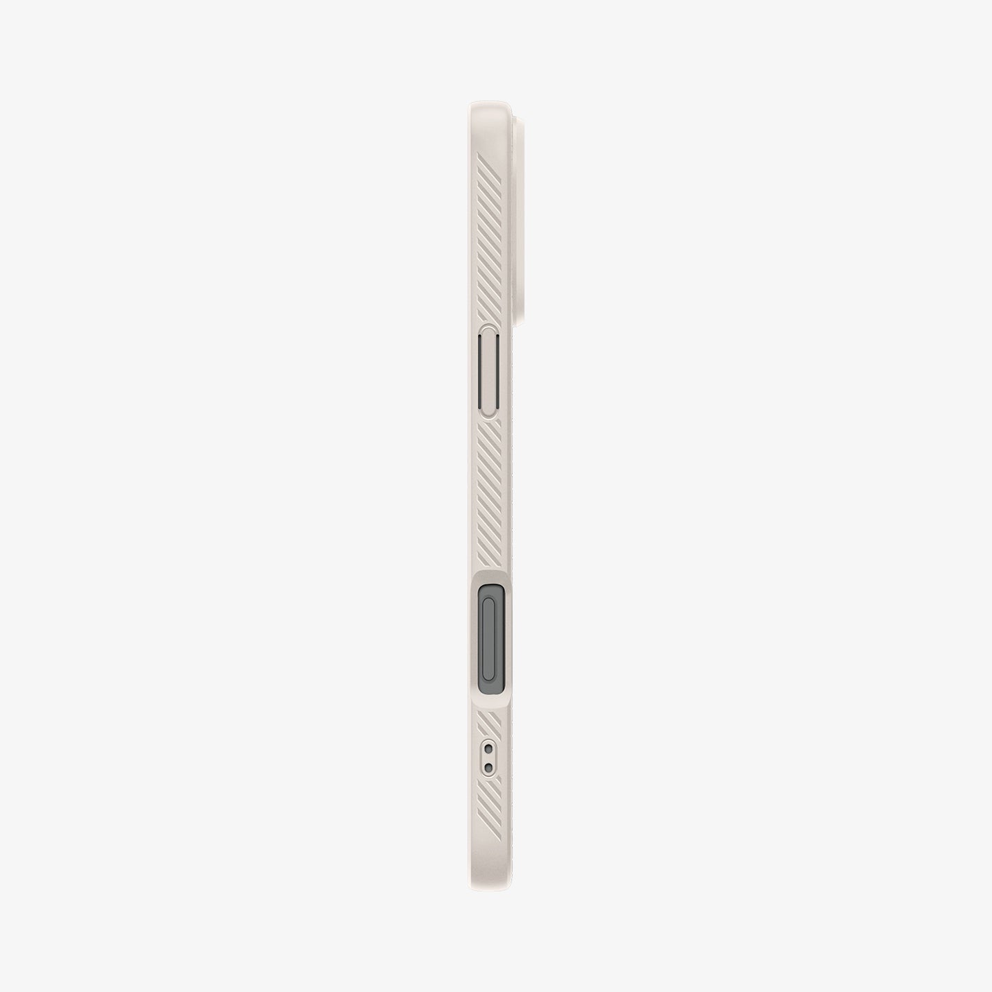 ACS07991 - iPhone 16 Pro Max Case Liquid Air in Natural Titanium showing the side