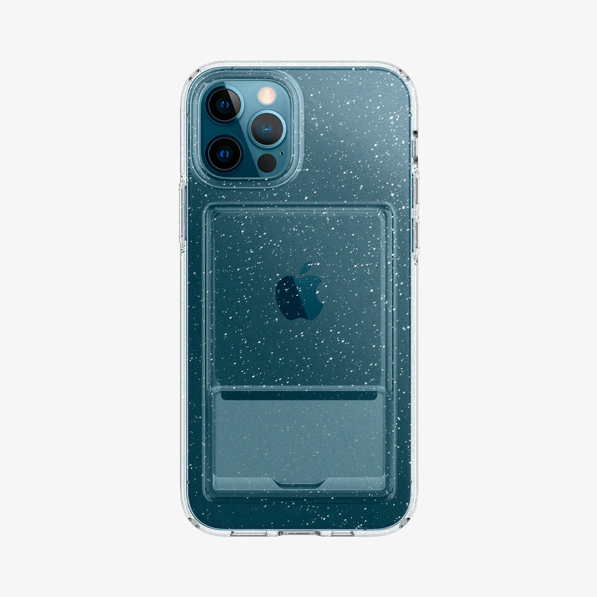 ACS04290 - iPhone 12 / 12 Pro Case Card Slot Glitter showing the back