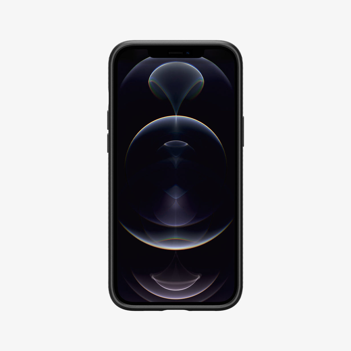 ACS01617 - iPhone 12 Pro Max Case Liquid Air in black showing the front