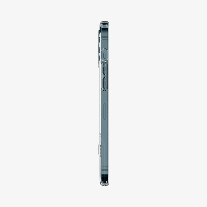 ACS01487 - iPhone 12 Pro Max Case Slim Armor Essential S in crystal clear showing the side with volume controls