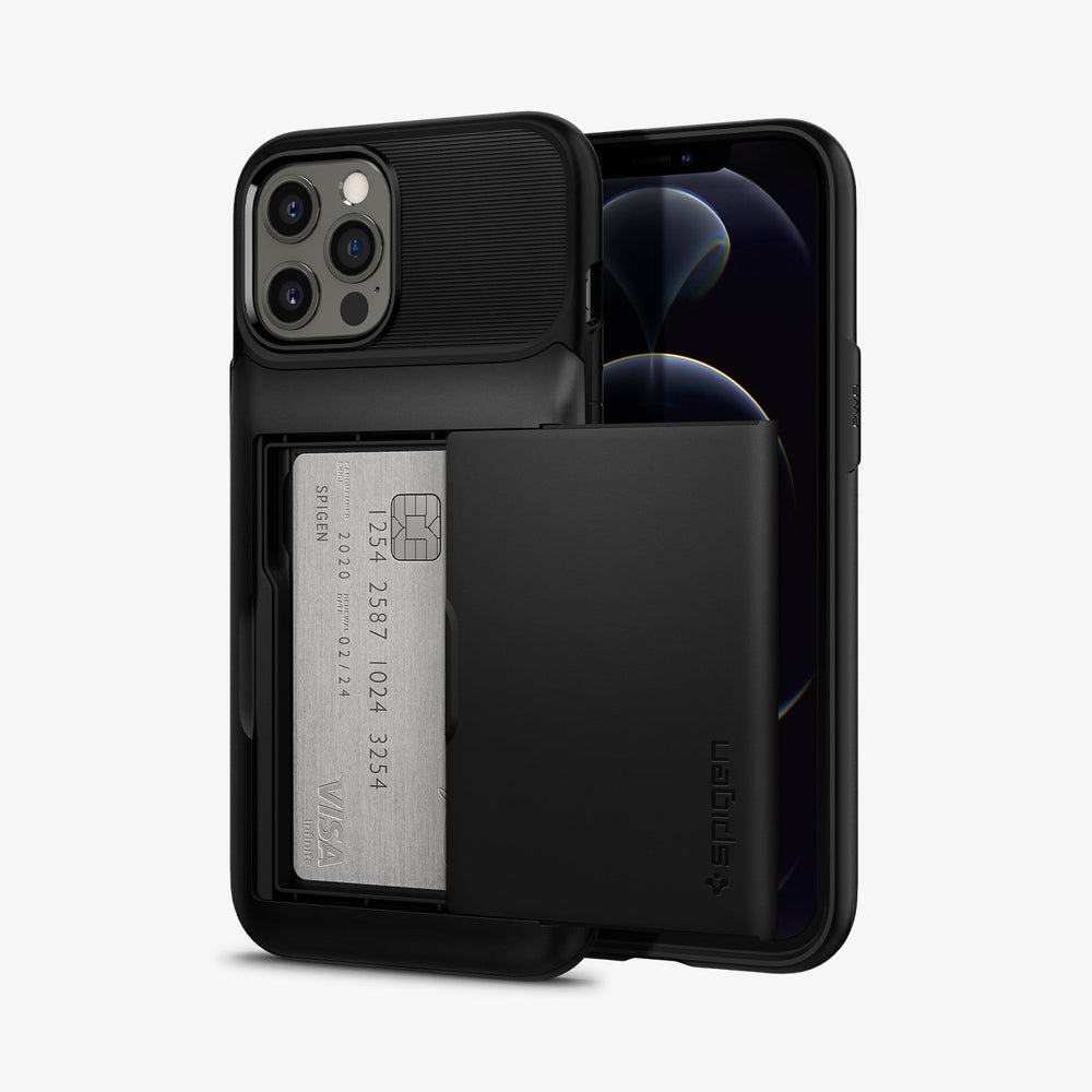 iPhone 12 Series Slim Armor Wallet Case - Spigen.com