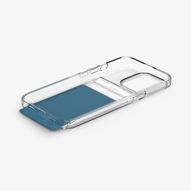 ACS04030 - iPhone 13 Pro Max Case Crystal Slot Dual in crystal clear showing the inside of case