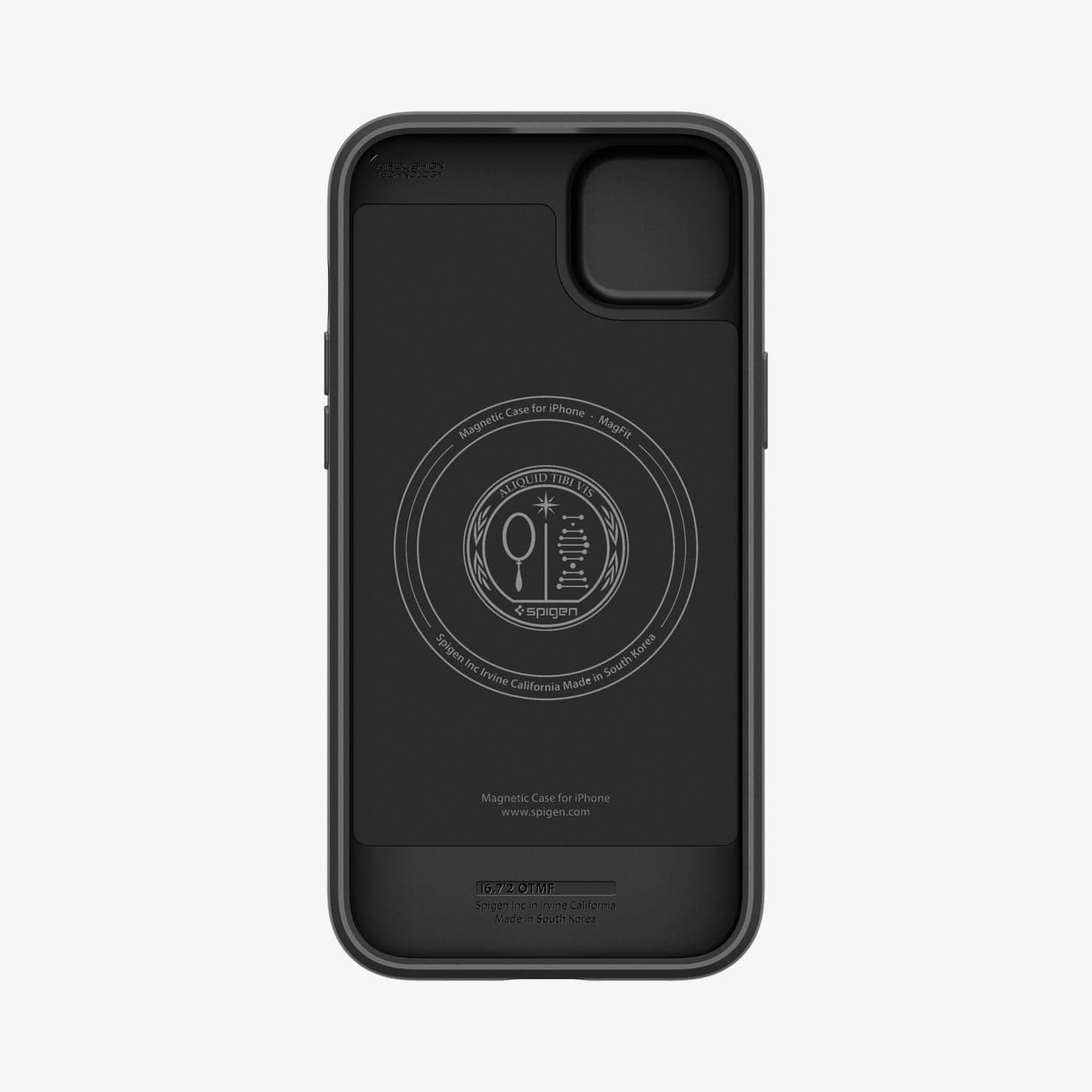 ACS04923 - iPhone 14 Plus Case Optik Armor (MagFit) in black showing the inside of case