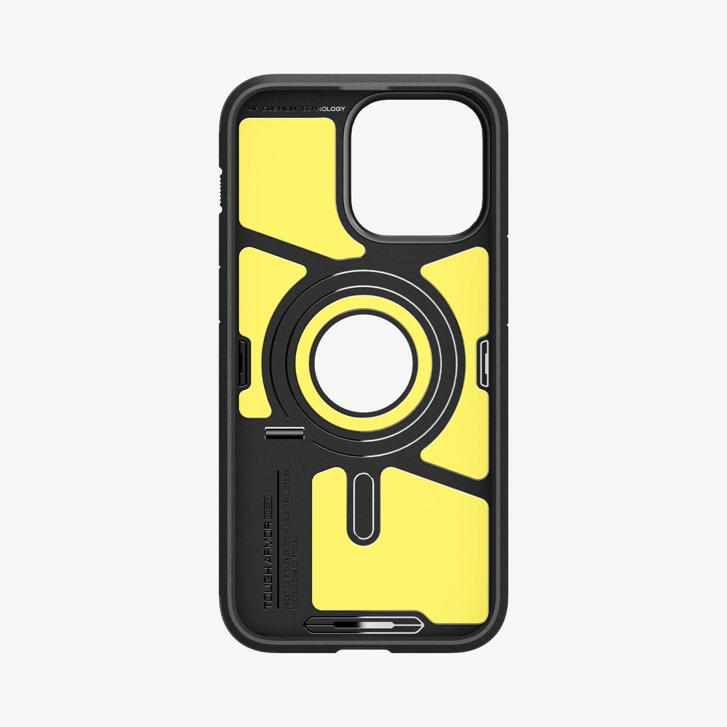 ACS06594 - iPhone 15 Pro Max Case Tough Armor (MagFit) in black showing the inside of case