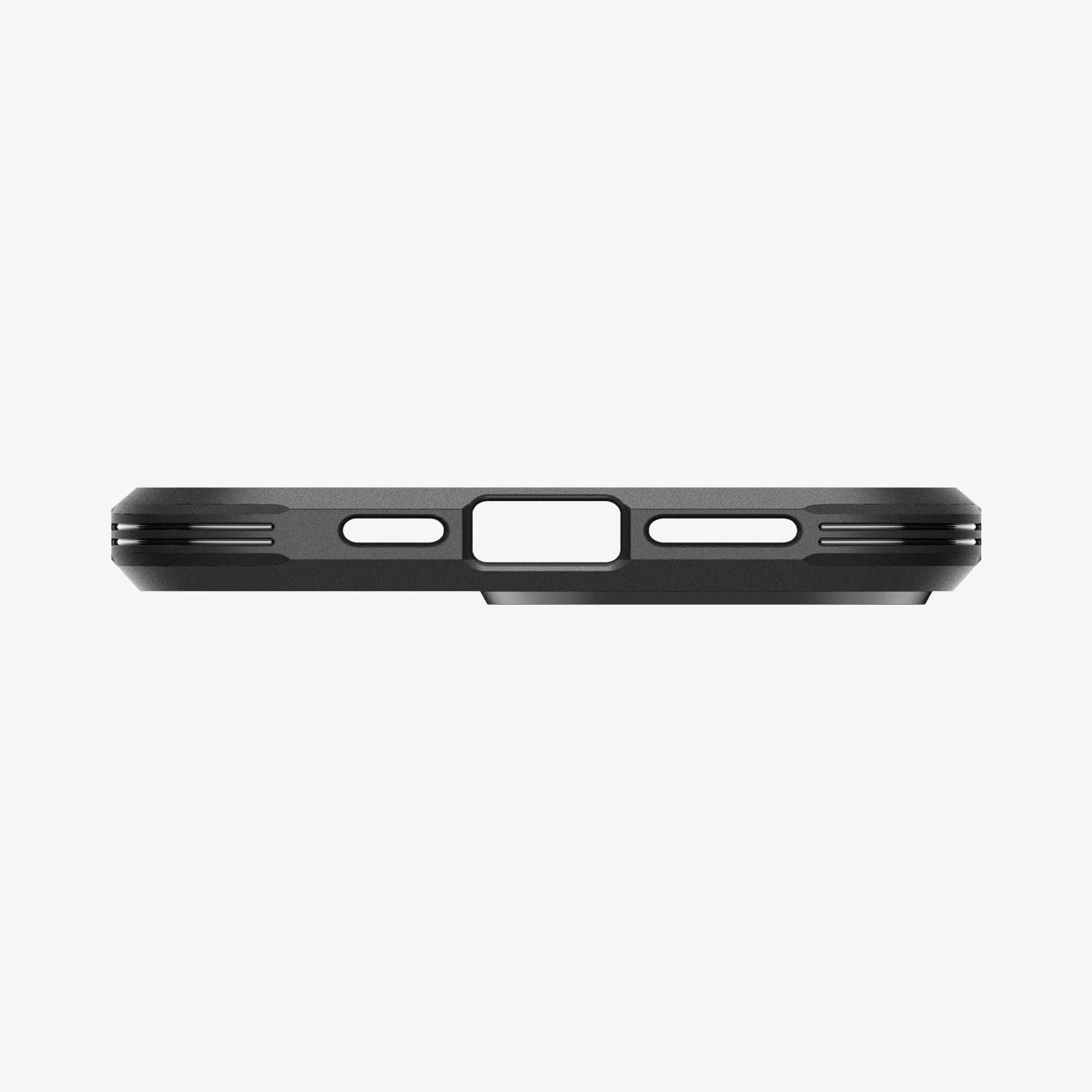 ACS06594 - iPhone 15 Pro Max Case Tough Armor (MagFit) in black showing the bottom