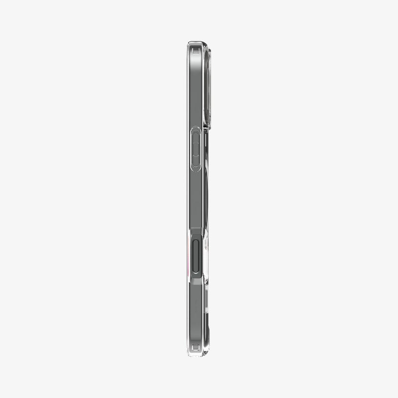 ACS08035 - iPhone 16 Pro Max Case Ultra Hybrid S (MagFit) in Crystal Clear showing the side