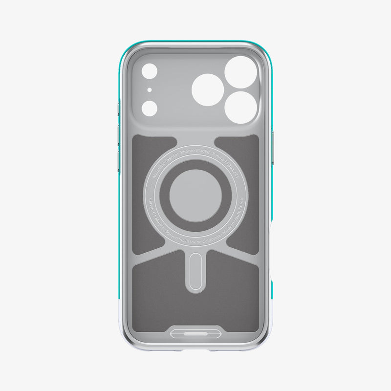 ACS09908 - iPhone 17 Pro Max Case Classic C1 (MagFit) in bondi blue showing the inside of case