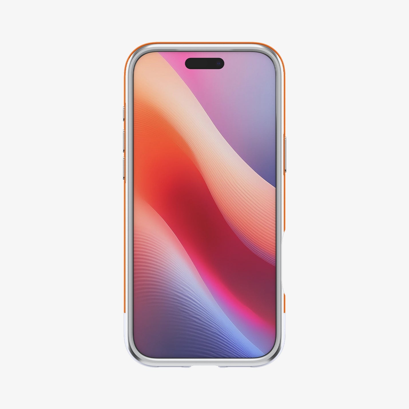 ACS09910 - iPhone 17 Pro Max Case Classic C1 (MagFit) in tangerine showing the front