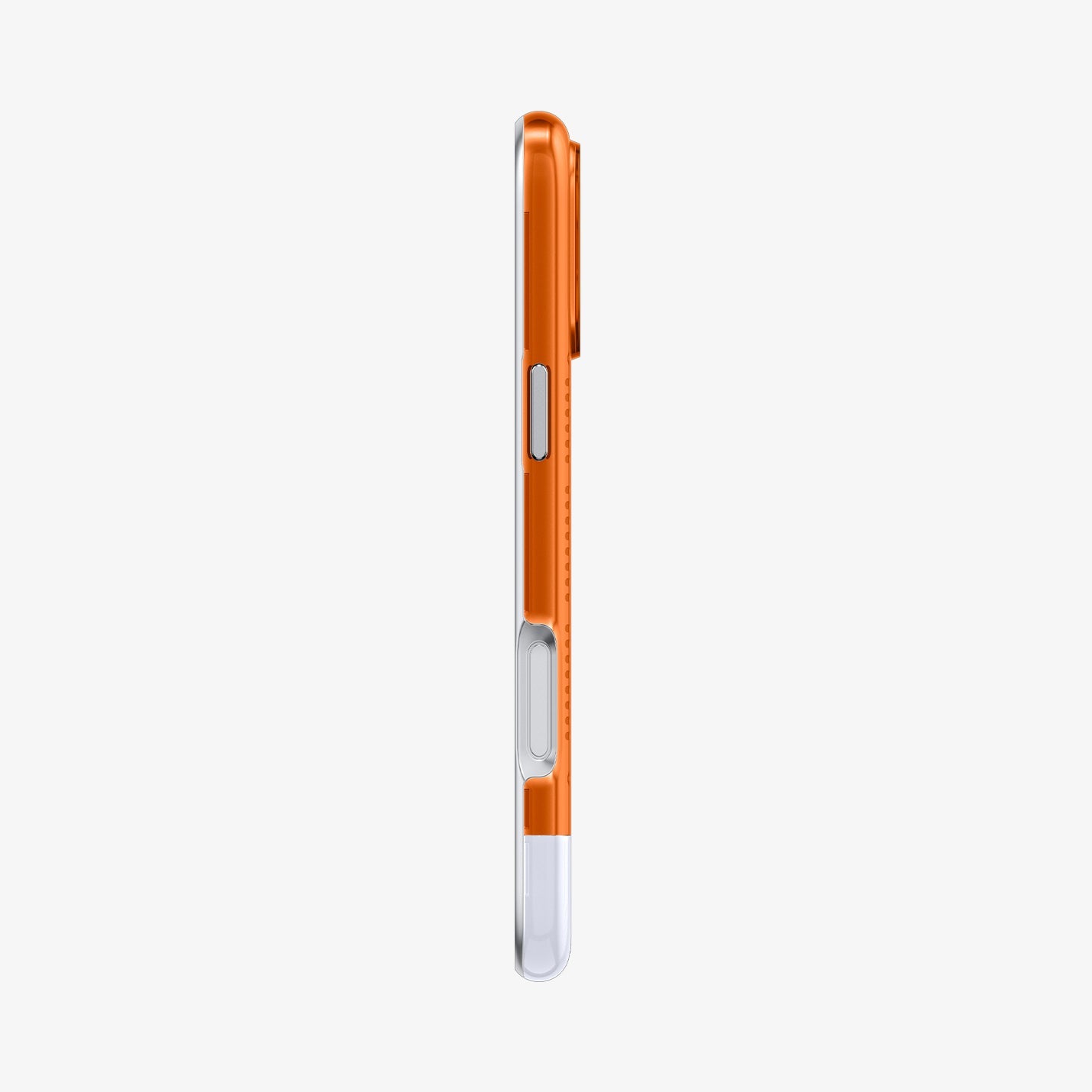 ACS09910 - iPhone 17 Pro Max Case Classic C1 (MagFit) in tangerine showing the side