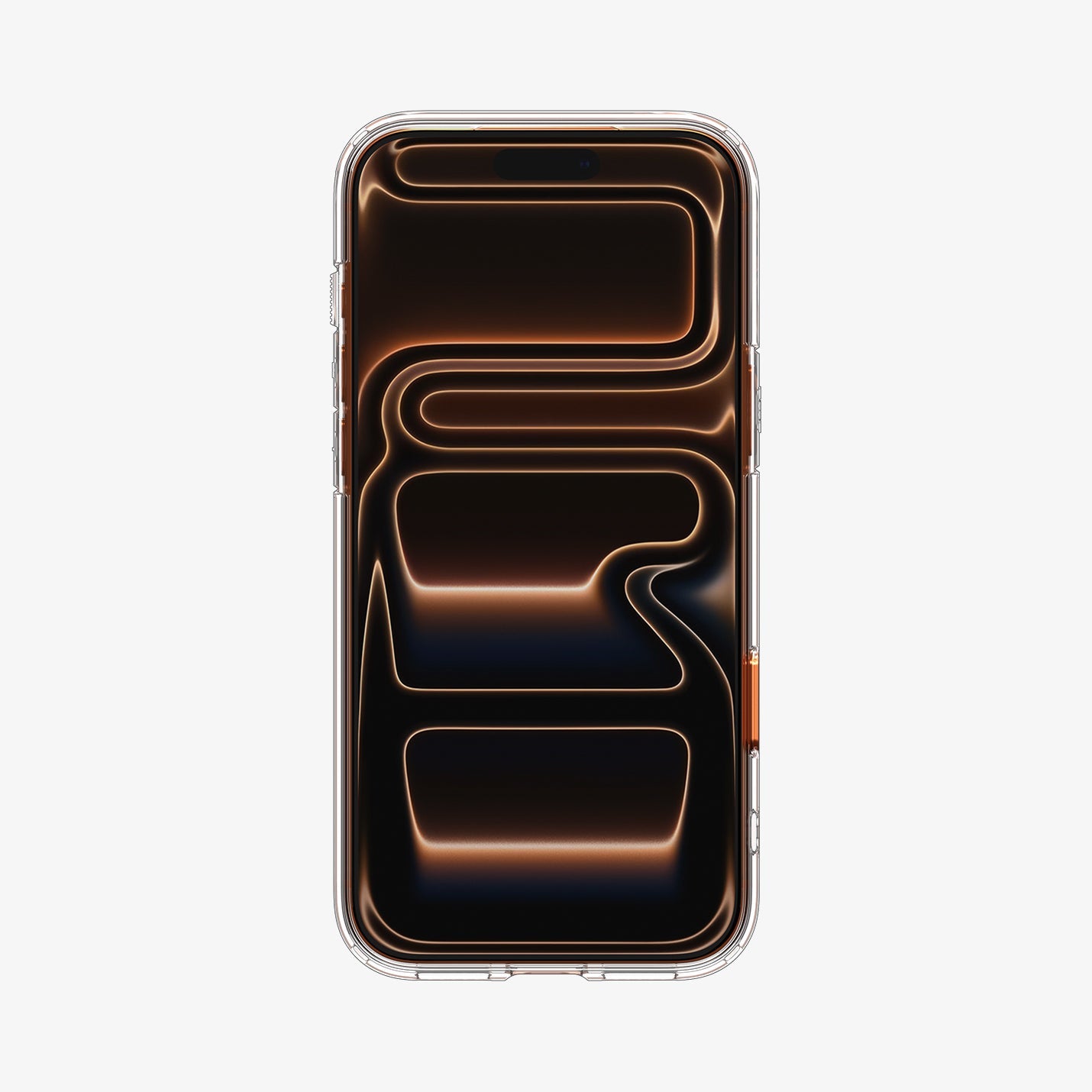 ACS10468 - iPhone 17 Pro Max Ultra Hybrid T (MagFit) in Glossy Orange showing the front