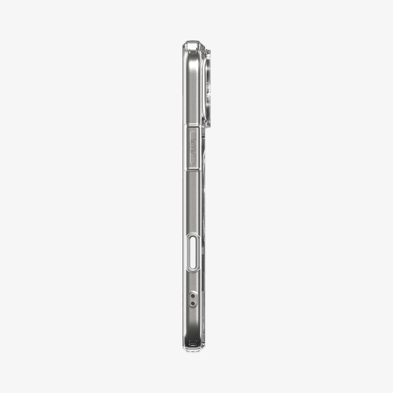 ACS10046 - iPhone 17 Pro Max Ultra Hybrid T (MagFit) in Glossy White showing the side