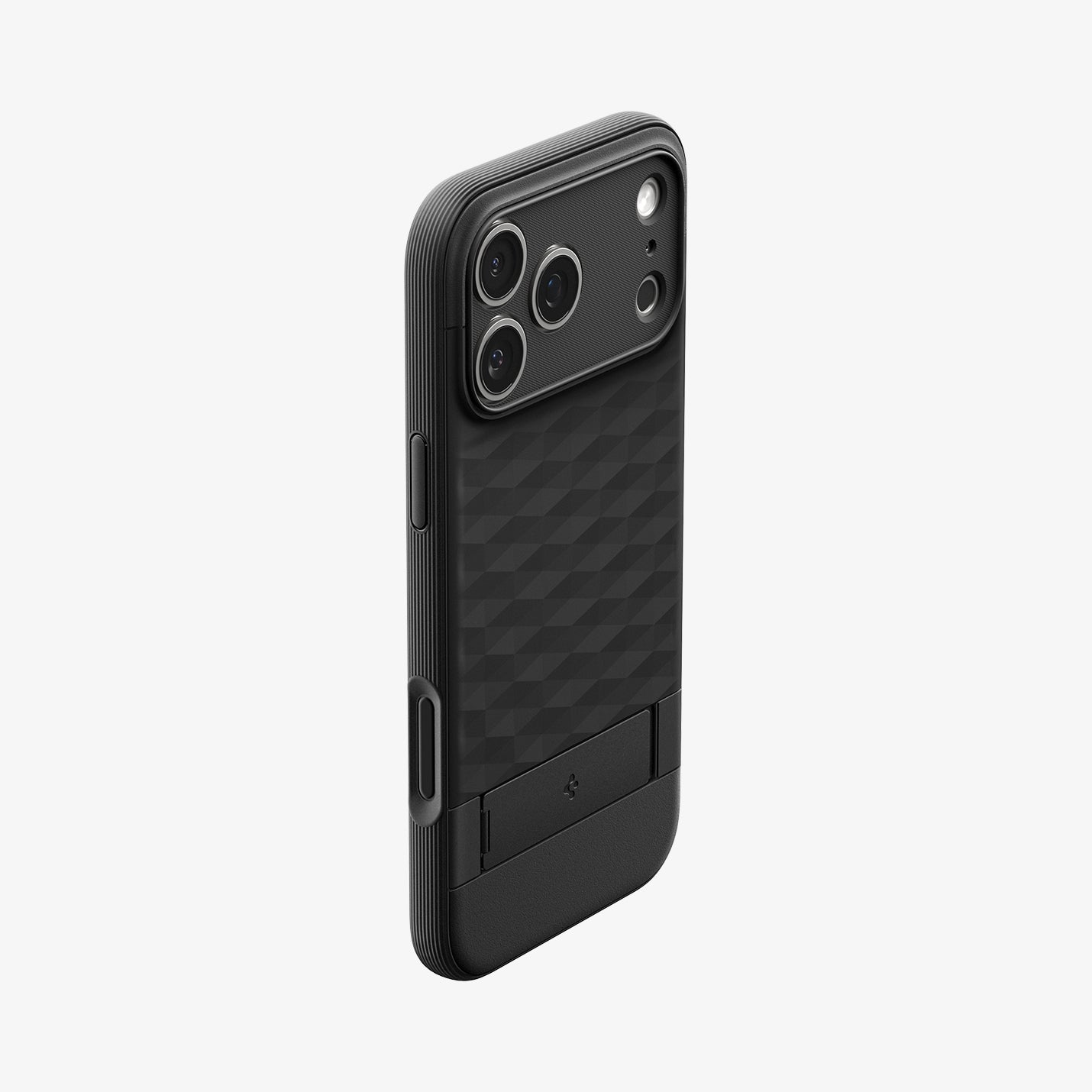 ACS09911 - iPhone 17 Pro Max Series Case Parallax S (MagFit) in black showing the back and partial side
