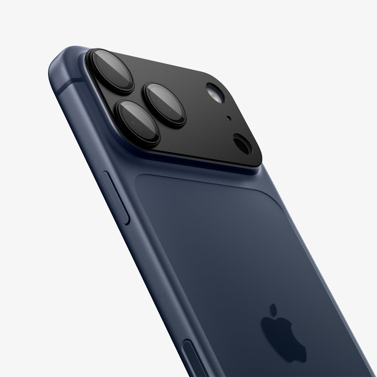 AGL10649 - iPhone 17 Pro Max Optik Pro XL EZ Fit Lens Protector in black showing the back and partial size zoomed in