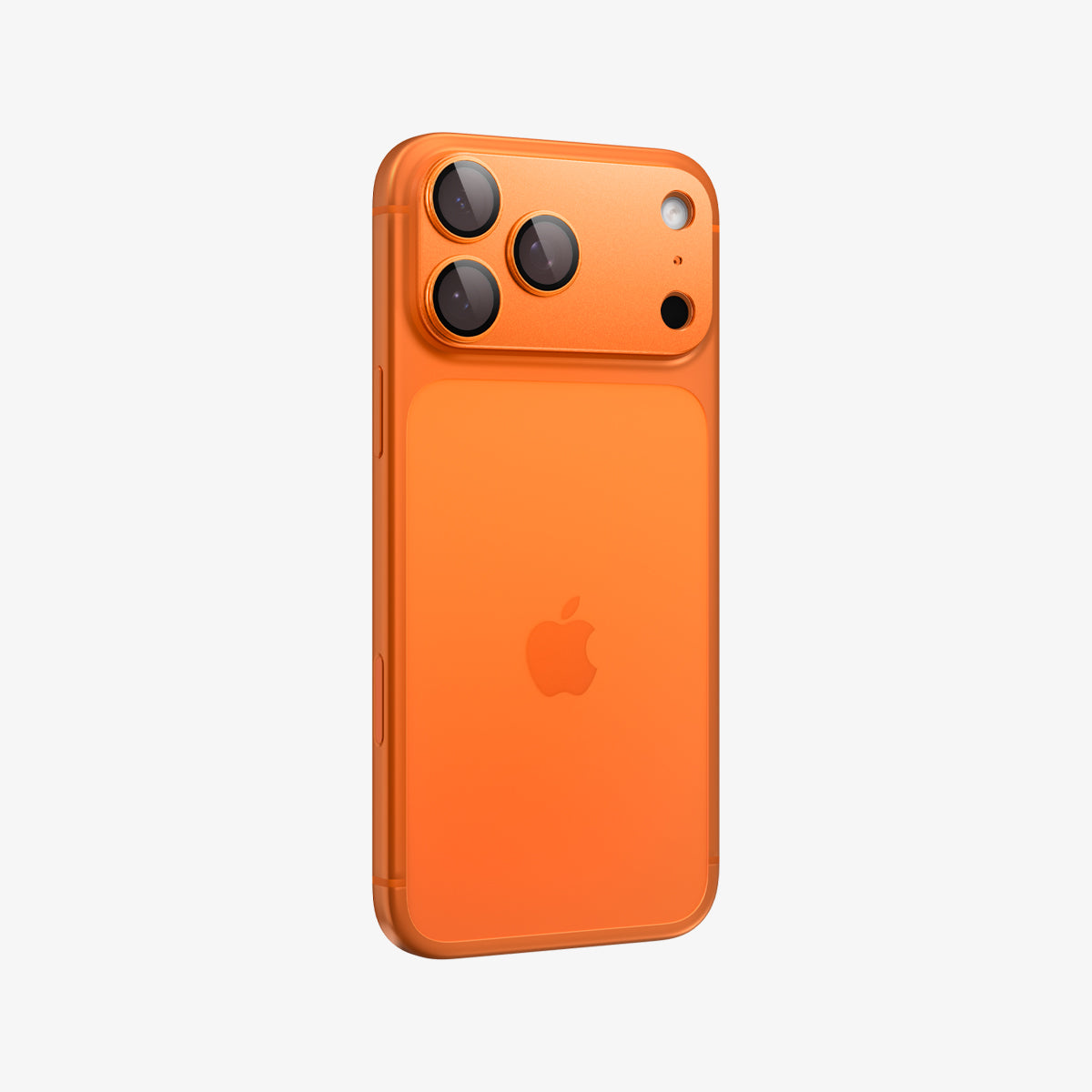 AGL10650 - iPhone 17 Pro Max Optik Pro XL EZ Fit Lens Protector in orange showing the back and partial side