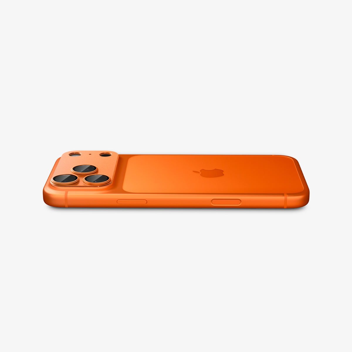 AGL10650 - iPhone 17 Pro Max Optik Pro XL EZ Fit Lens Protector in orange showing the back, partial side