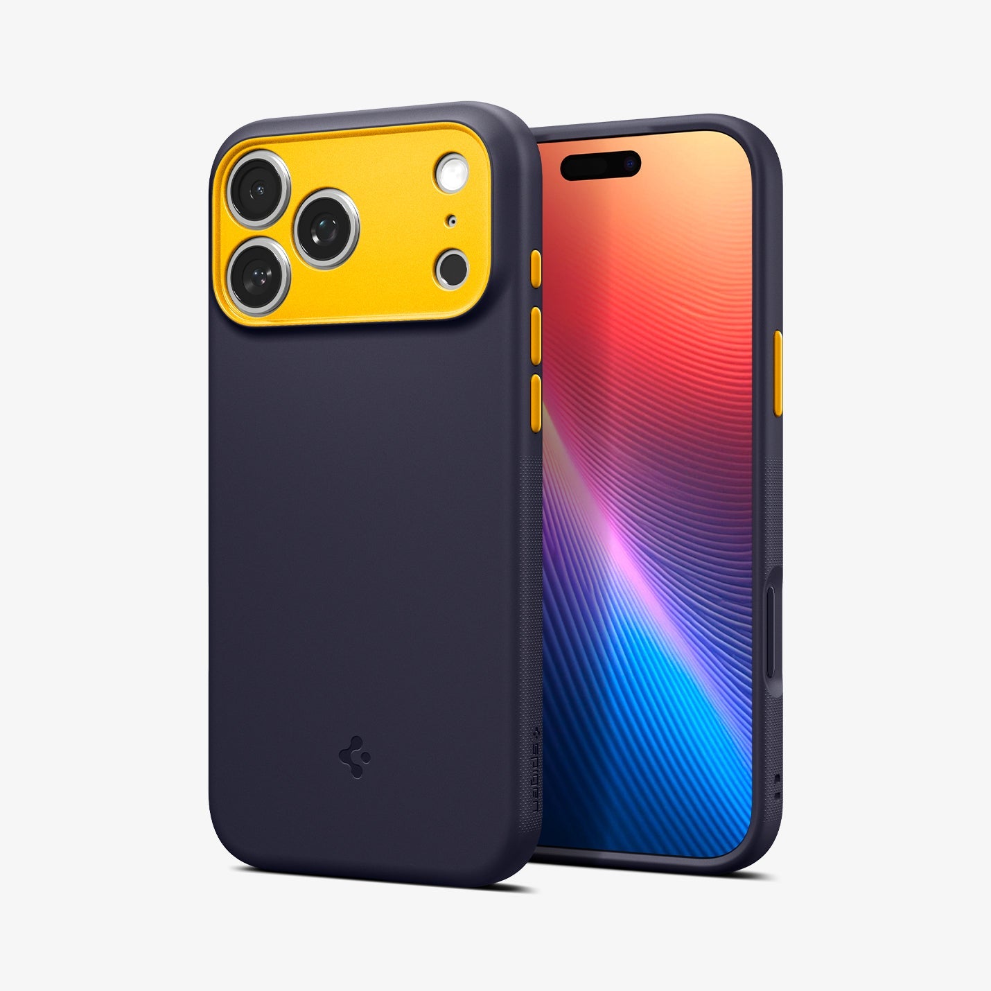 ACS09913 - iPhone 17 Pro Max Case Nano Pop (MagFit) in blueberry navy showing the back and front
