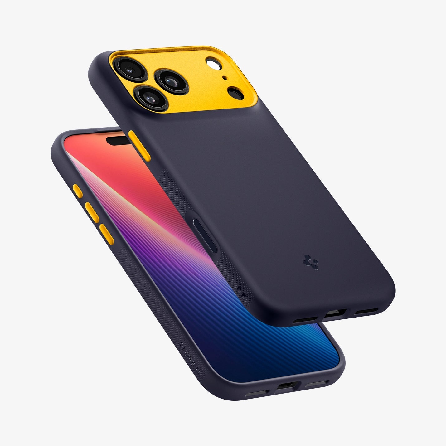 ACS09913 - iPhone 17 Pro Max Case Nano Pop (MagFit) in blueberry navy showing the back, side and partial front
