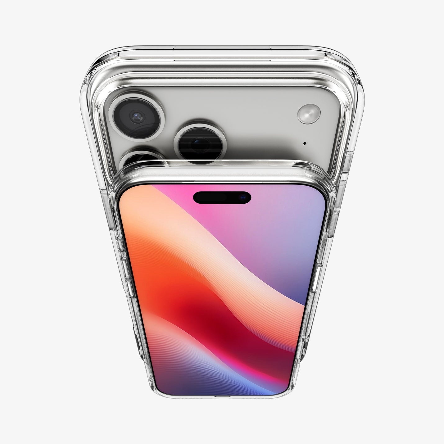 ACS09893 - iPhone 17 Pro Max Case Ultra Hybrid S (MagFit) showing the back, front and top