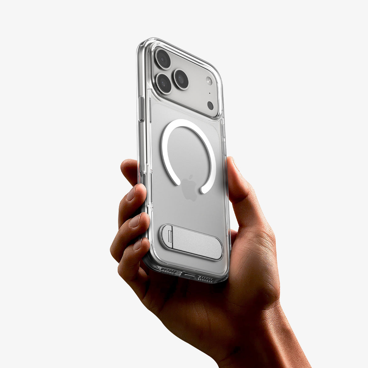 ACS09893 - iPhone 17 Pro Max Case Ultra Hybrid S (MagFit) showing the device in someone's hand