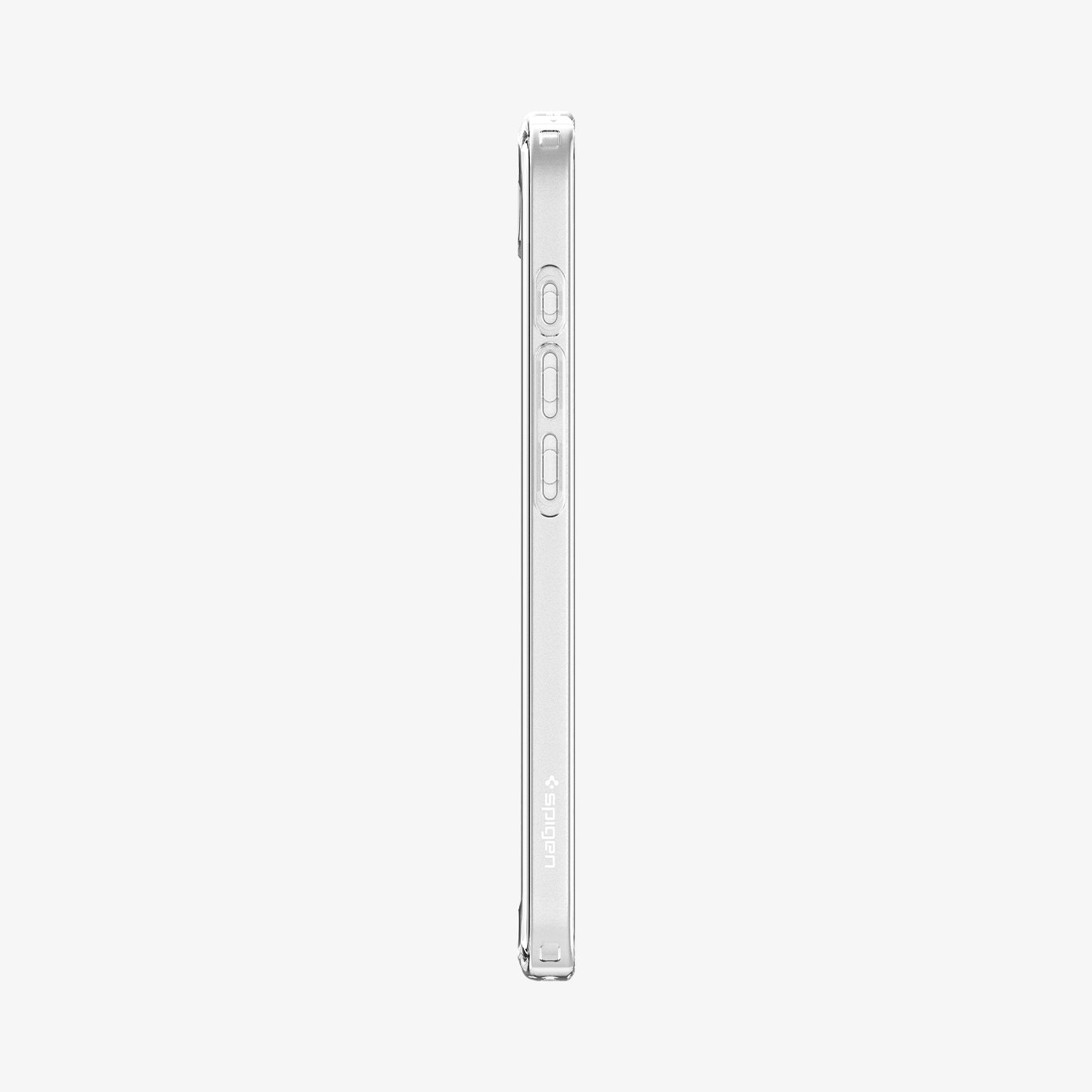 ACS09160 - iPhone 16e Case Ultra Hybrid in Crystal Clear showing the side