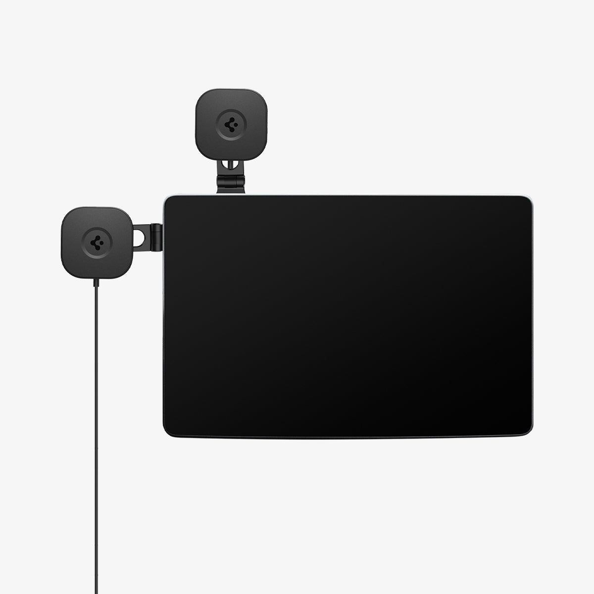 ACP06860 - Tesla Models - OneTap Pro Screen Car Mount ITT90W-3 (MagFit) in Black showing the front of a device with two car mounts attached
