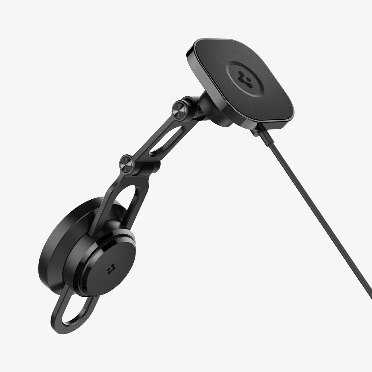 ACP06860 - Tesla Models - OneTap Pro Screen Car Mount ITT90W-3 (MagFit) in Black showing the body of a car mount partially stretched
