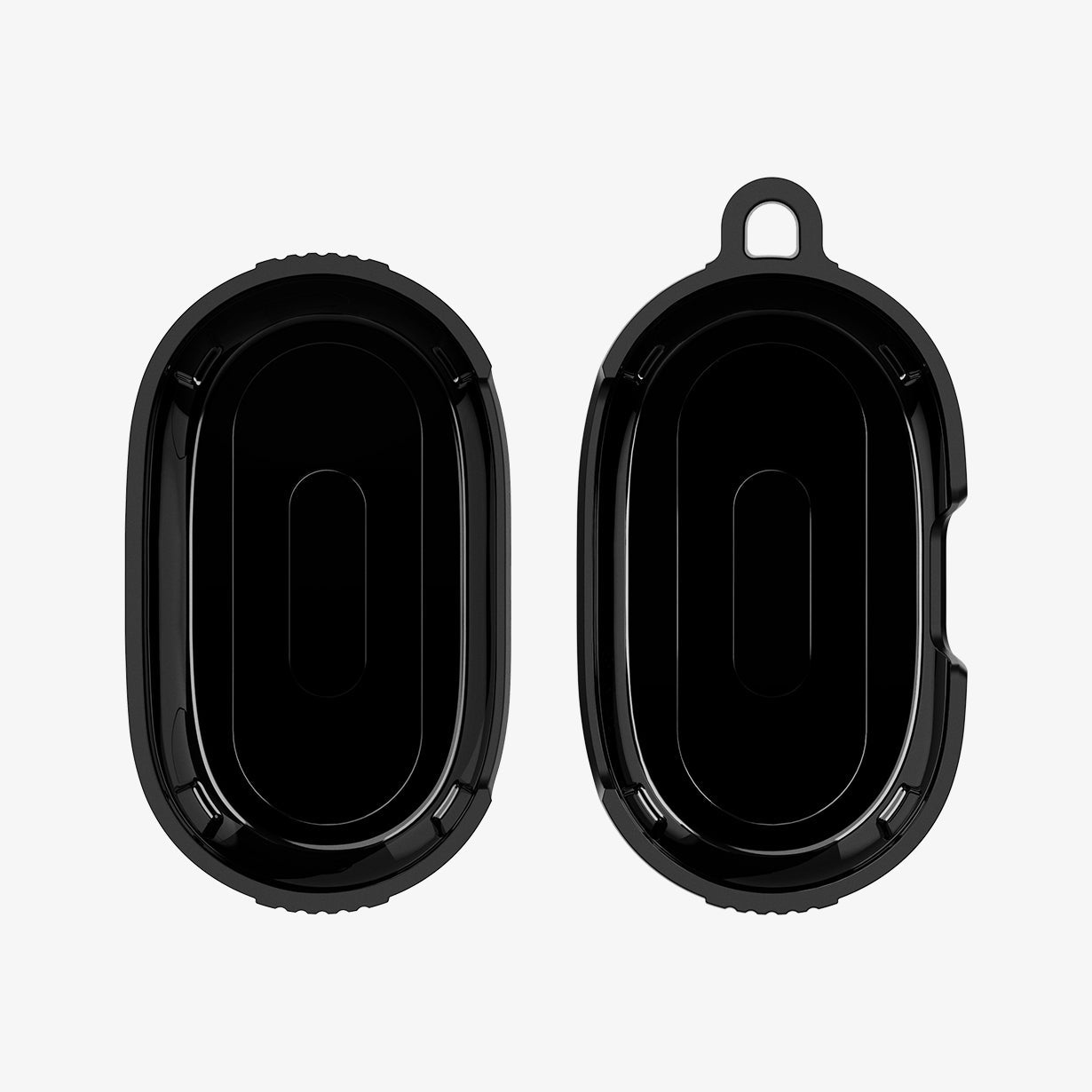 ACS04376 - Jabra Elite 7 Pro Case Rugged Armor in black showing the inside of case