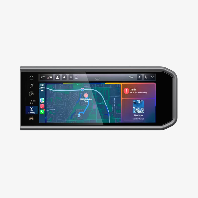 AGL07279 - Jeep Wrangler Screen Protector GLAS.tR SLIM showing the front