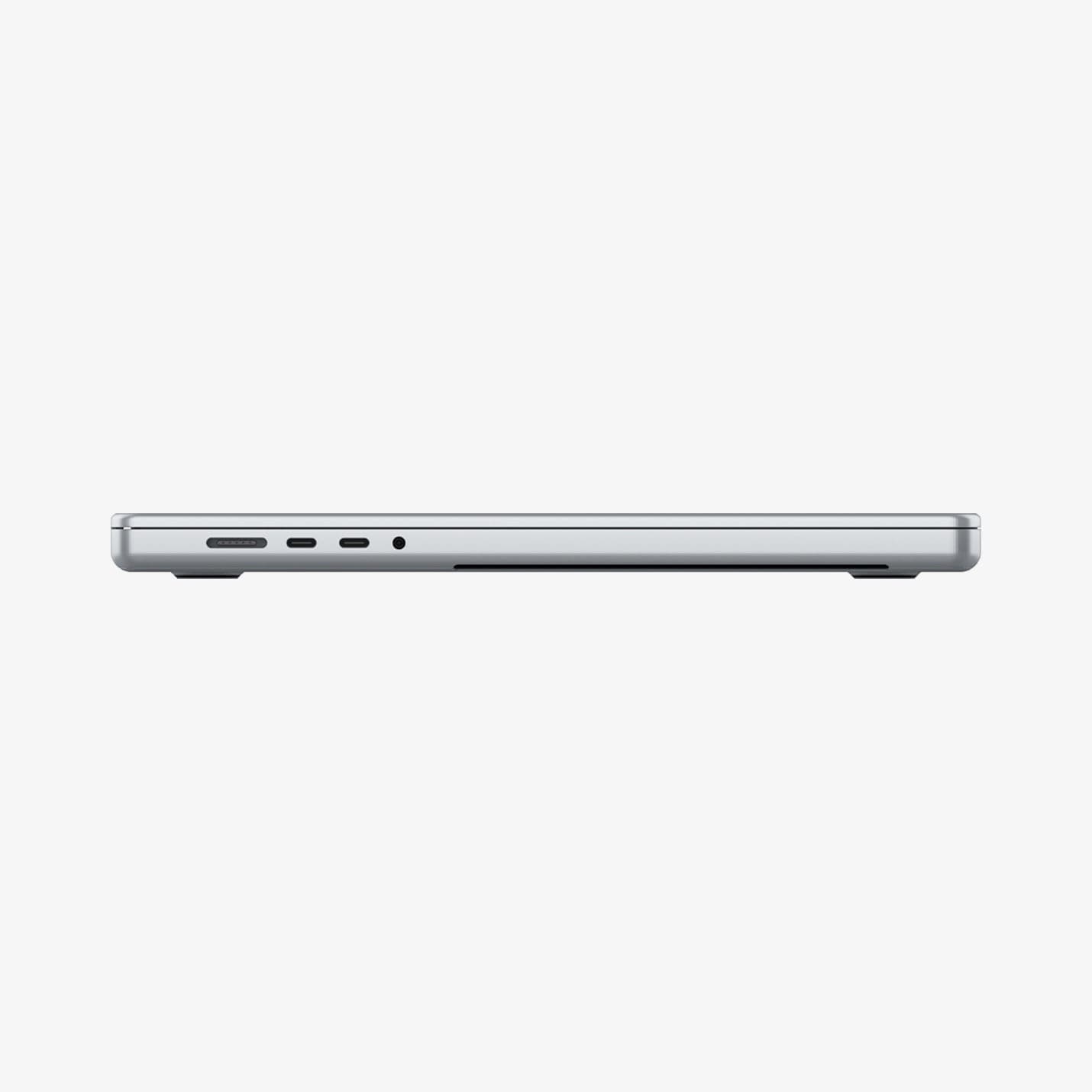 AGL04234 - MacBook Pro 14-inch (2023) GLAS.tR SLIM in Clear showing the side of the device closed