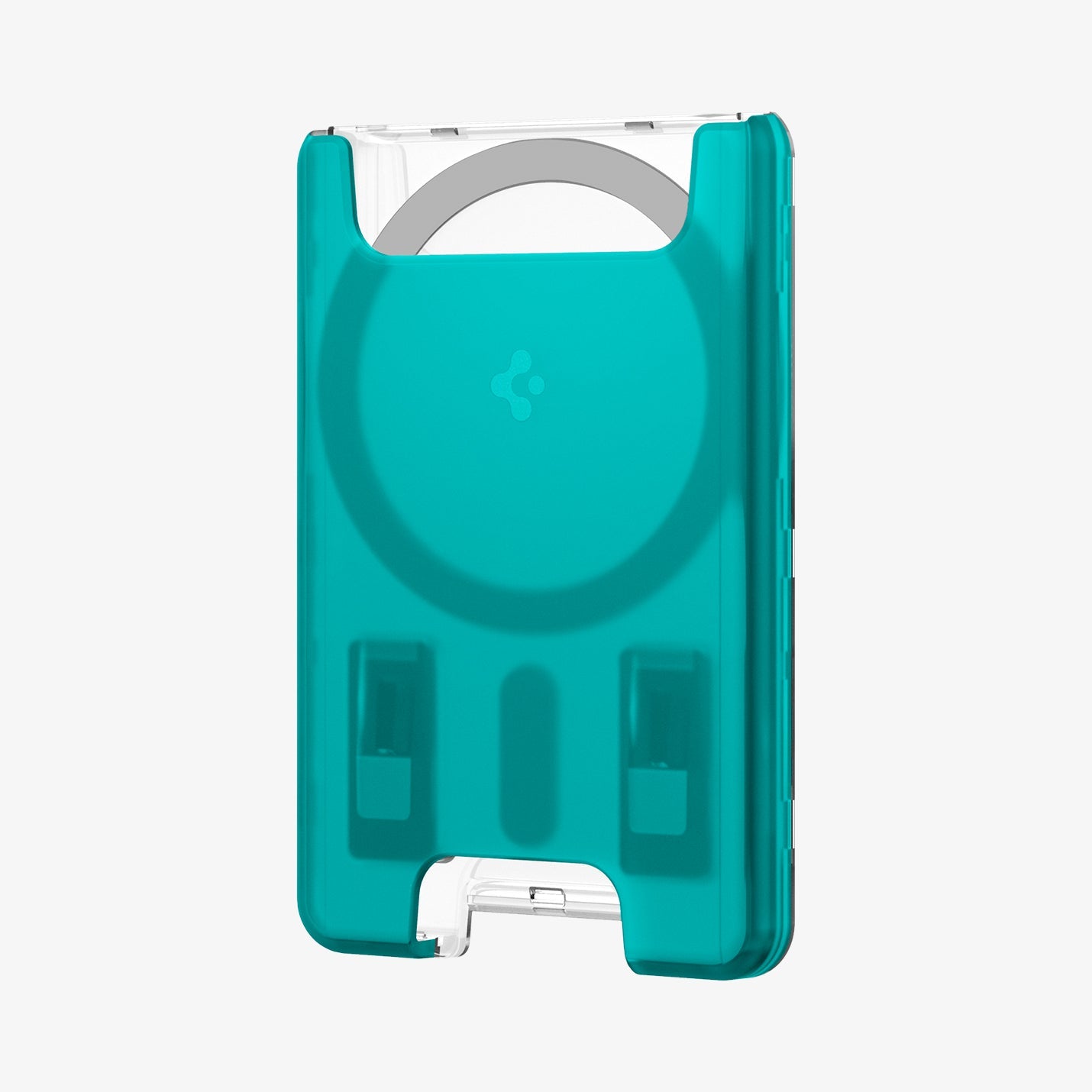 AFA07397 - MagSafe Card Holder Classic C1 (MagFit) in Bondi Blue showing the front and partial side