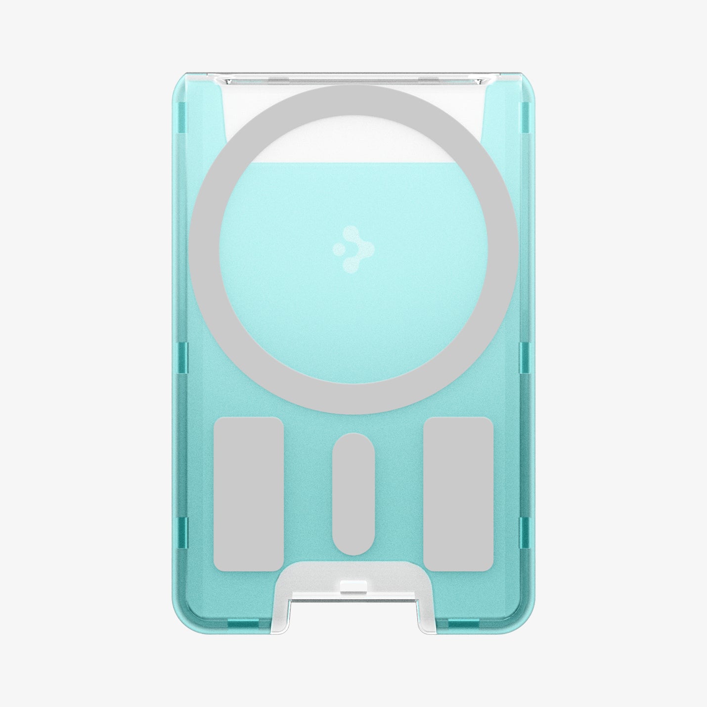 AFA07397 - MagSafe Card Holder Classic C1 (MagFit) in Bondi Blue showing the back